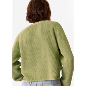 Whistles Green Nala Cotton Cardigan